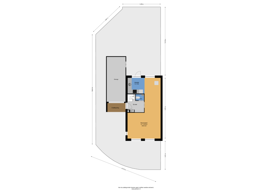 Bekijk plattegrond van Begane Grond Met Kavel van Noordse Stern 5