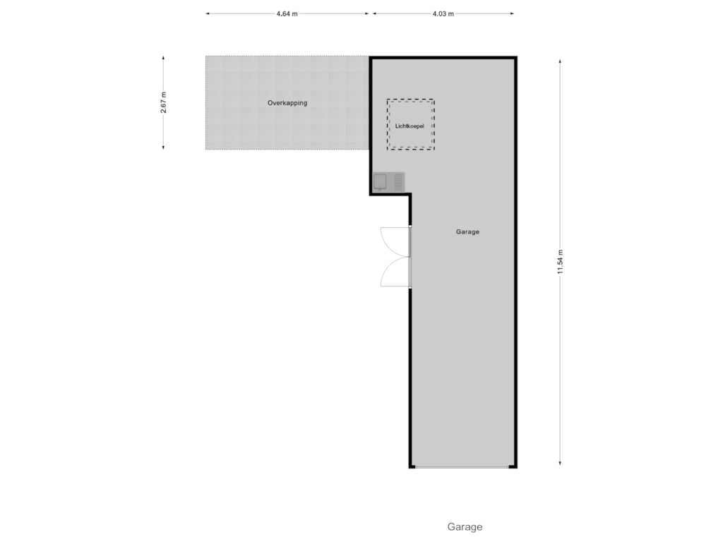 Bekijk plattegrond van Garage van Fuchsialaan 10