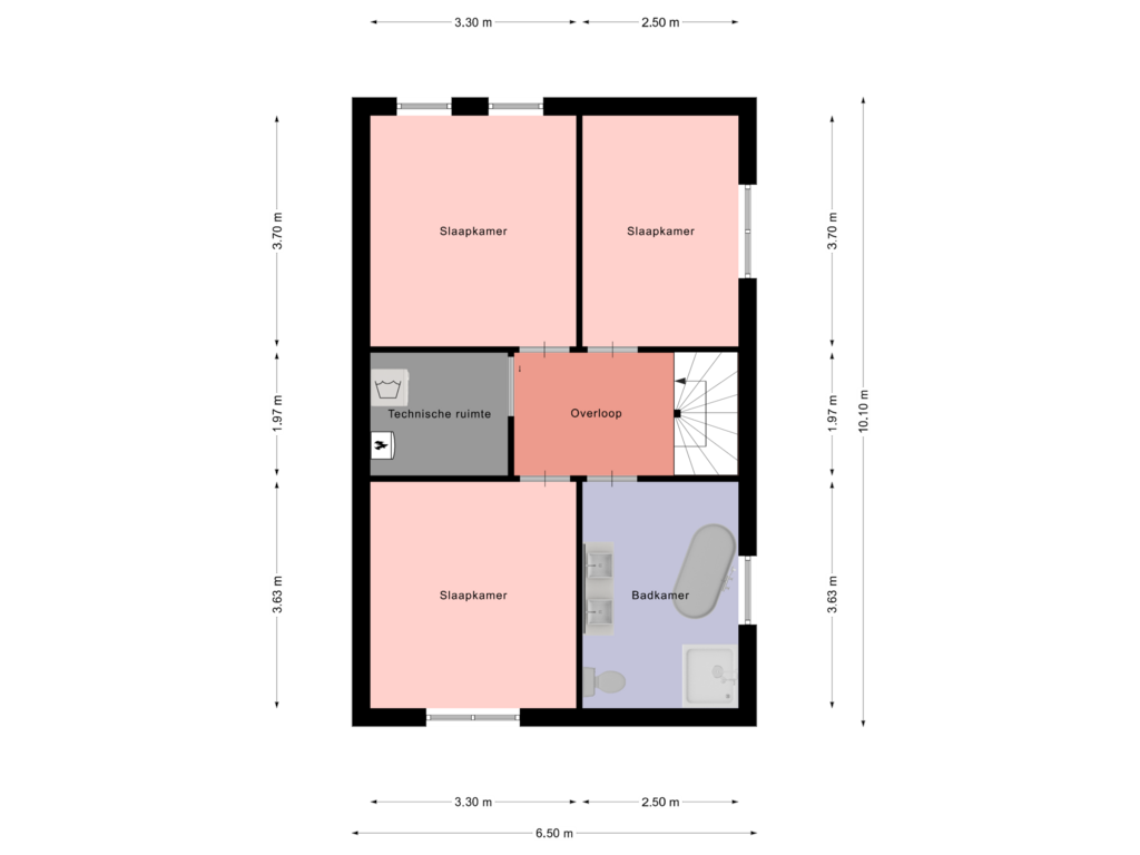 Bekijk plattegrond van Floor 1 van Cluynshofstraat 31