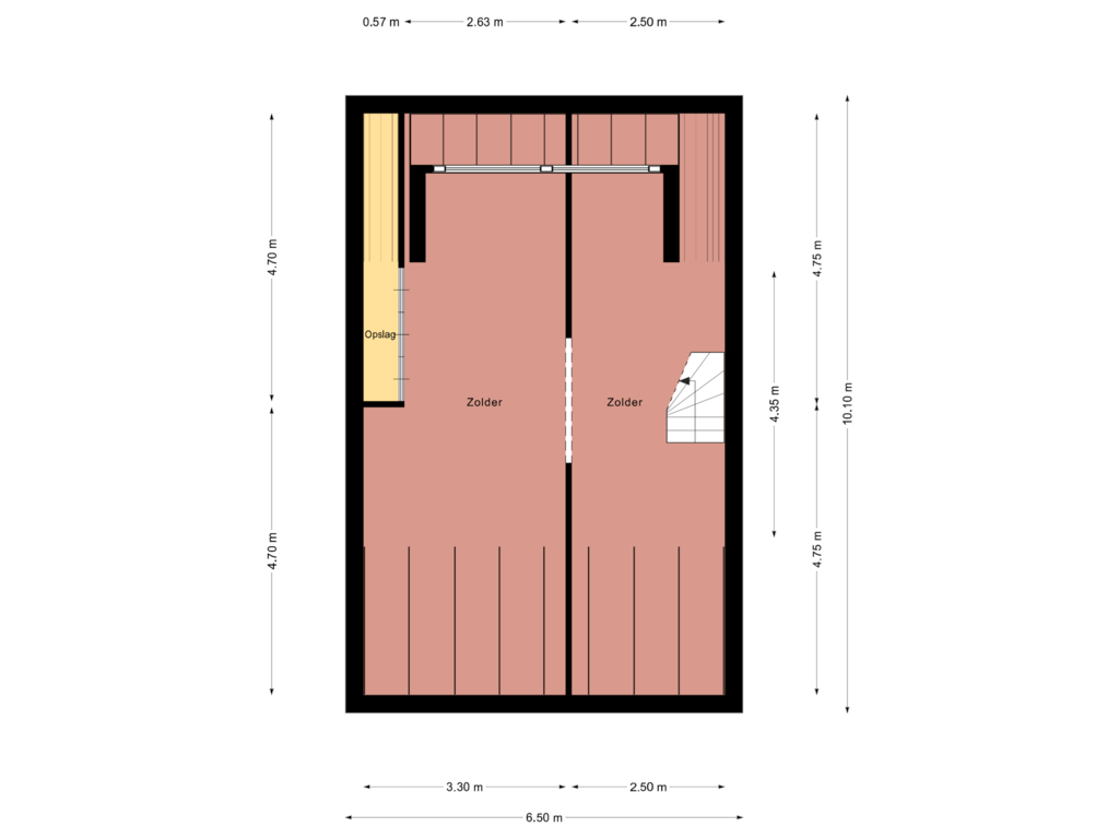 Bekijk plattegrond van Floor 2 van Cluynshofstraat 31