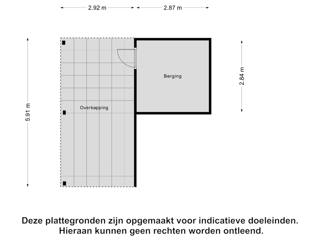 Bekijk plattegrond van Berging van de Weide 63