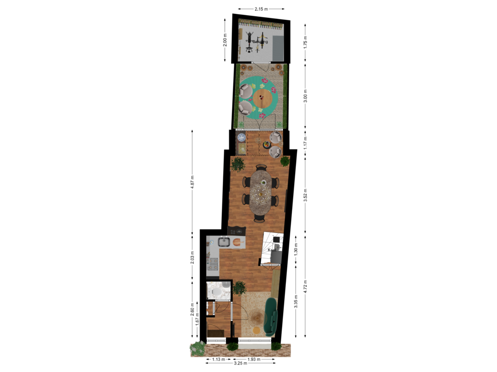 View floorplan of Begane Grond of Zuidsingel 36