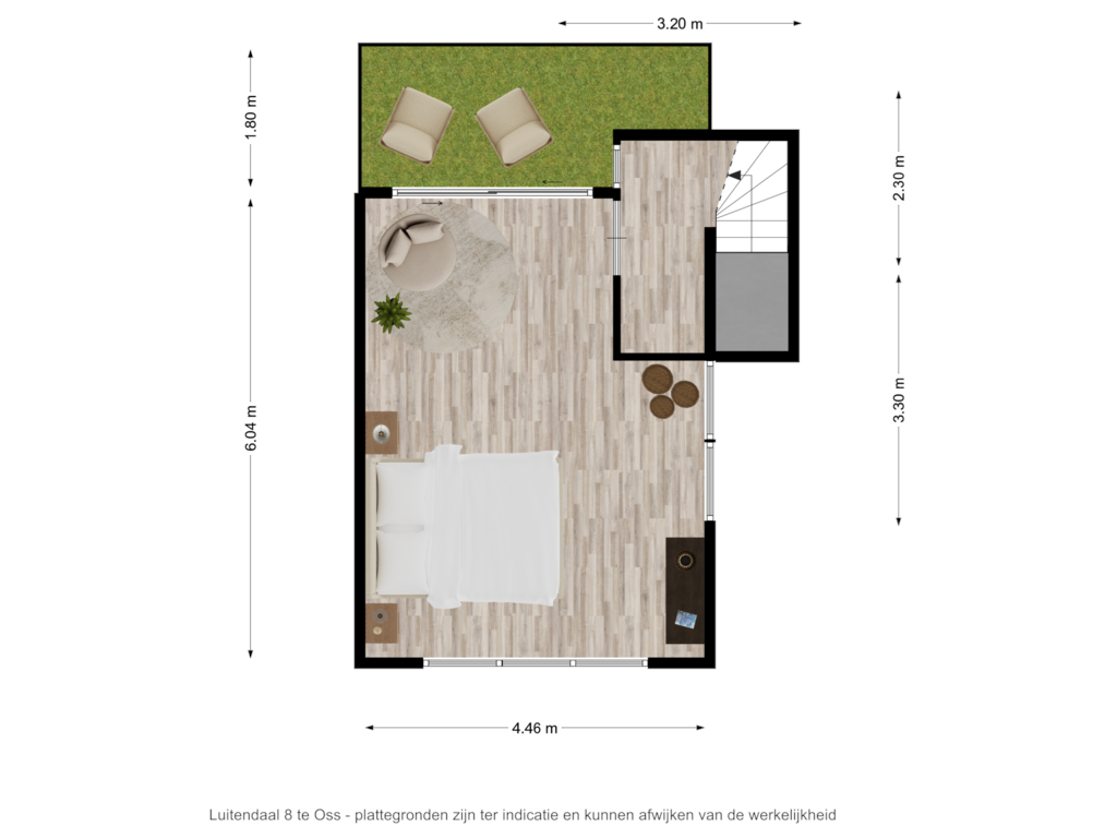 View floorplan of Luitendaal 8 te Oss - tweede verdieping of Luitendaal 8