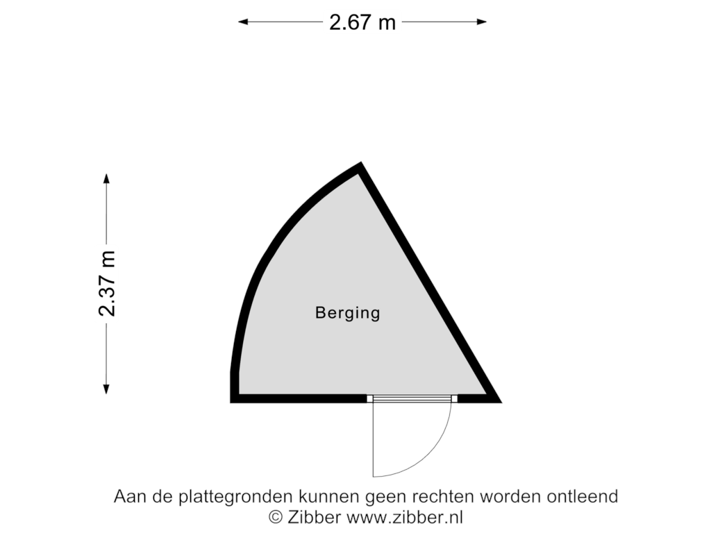 Bekijk plattegrond van Berging van Kerkebreek 45