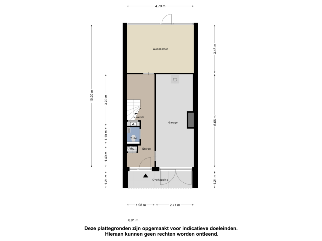 View floorplan of Begane Grond of Aaltje Noordewierstraat 148