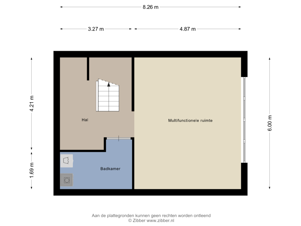 Bekijk plattegrond van Souterrain van Krangstraat 2-A