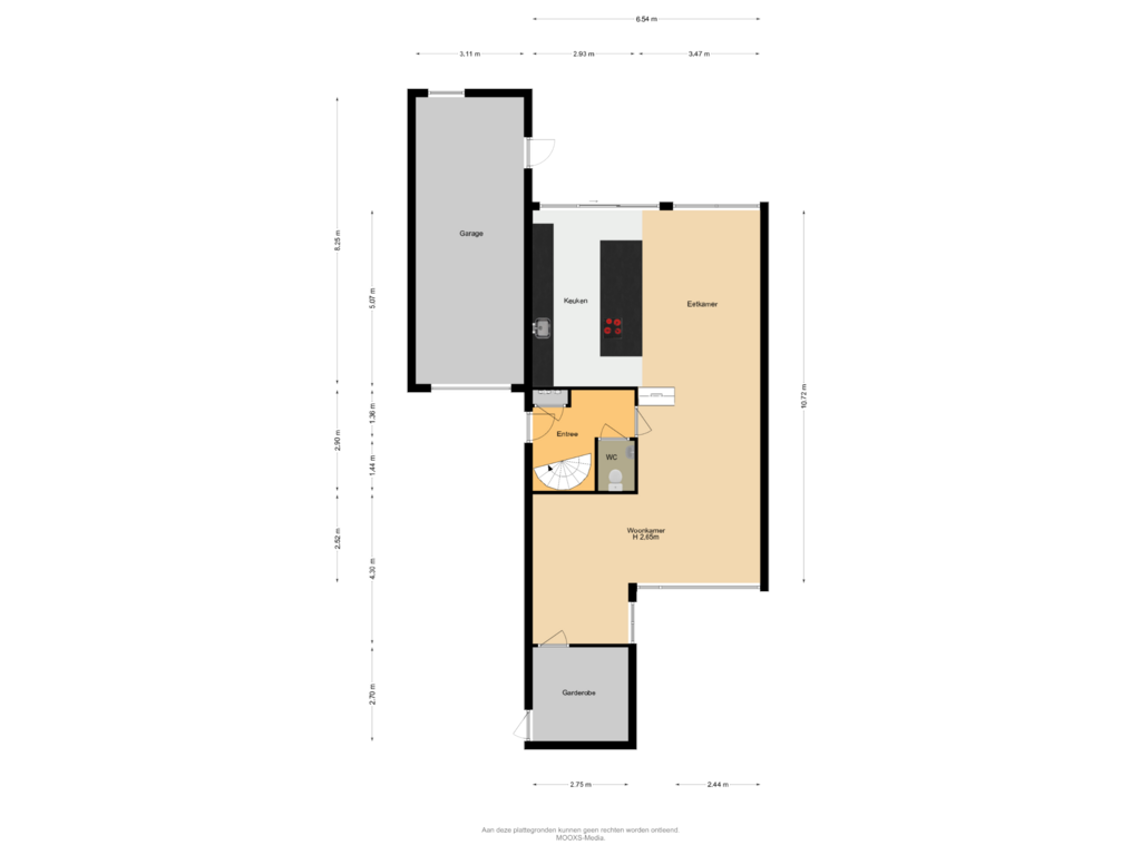 Bekijk plattegrond van Begane Grond van Zeggegors 12