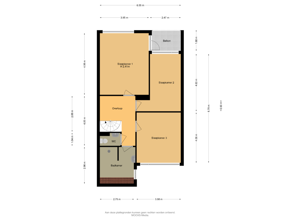 Bekijk plattegrond van 1e Verdieping van Zeggegors 12