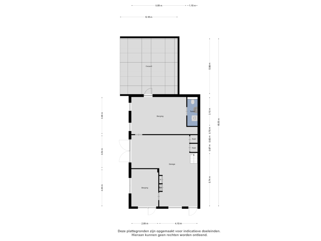 Bekijk plattegrond van Garage van Deventer Kunstweg 4-A