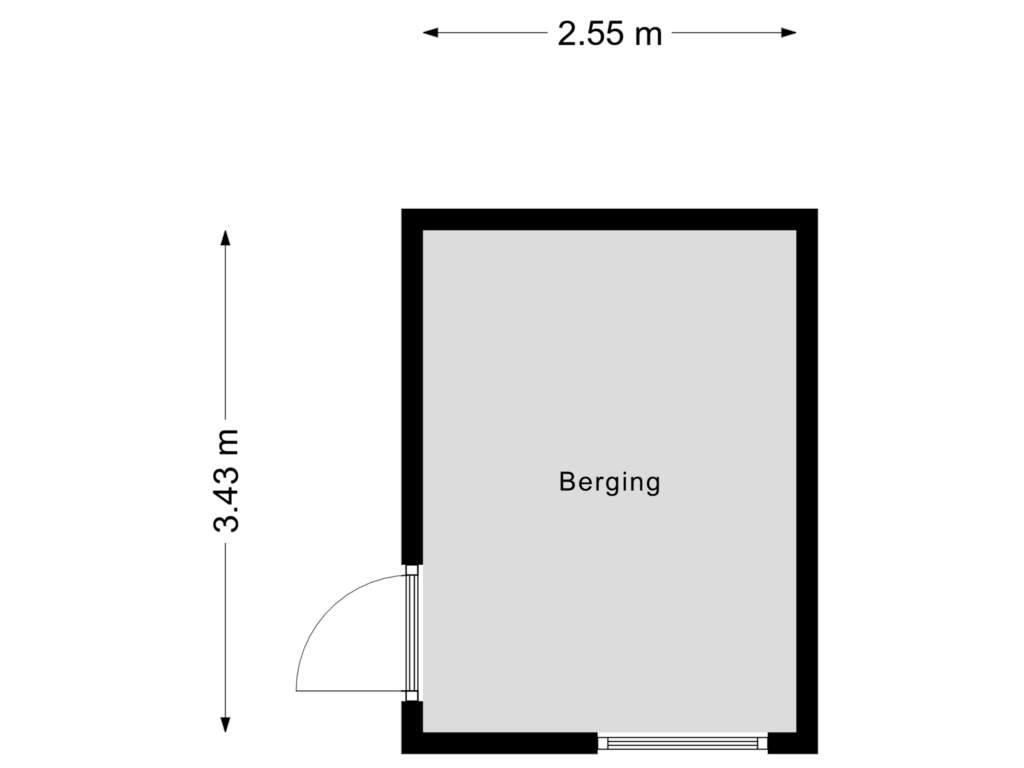 Bekijk plattegrond van Berging van Prof. Lorentzlaan 68