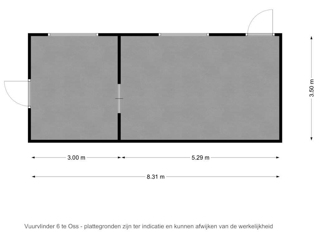 View floorplan of Vuurvlinder 6 te Oss - berging of Vuurvlinder 6