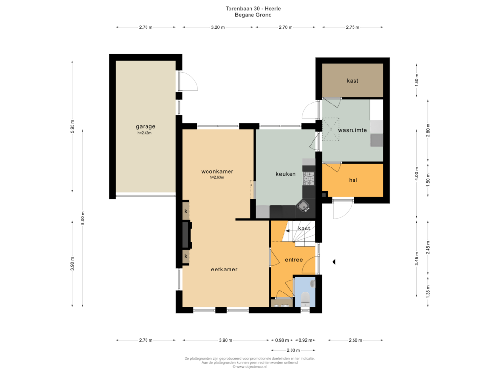 Bekijk plattegrond van BEGANE GROUND van Torenbaan 30