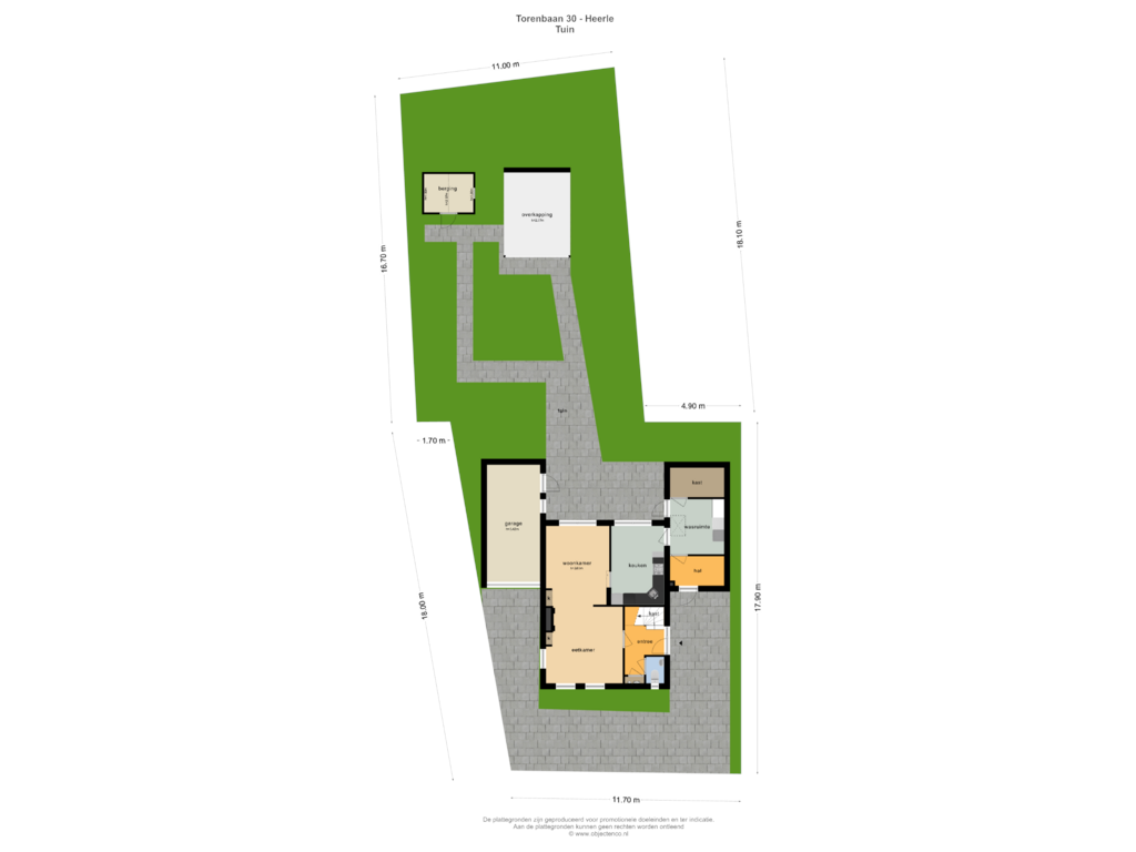 Bekijk plattegrond van TUIN van Torenbaan 30