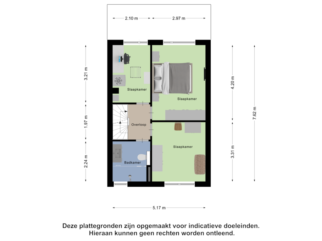 Bekijk plattegrond van Eerste Verdieping van Willy Sluiterstraat 9