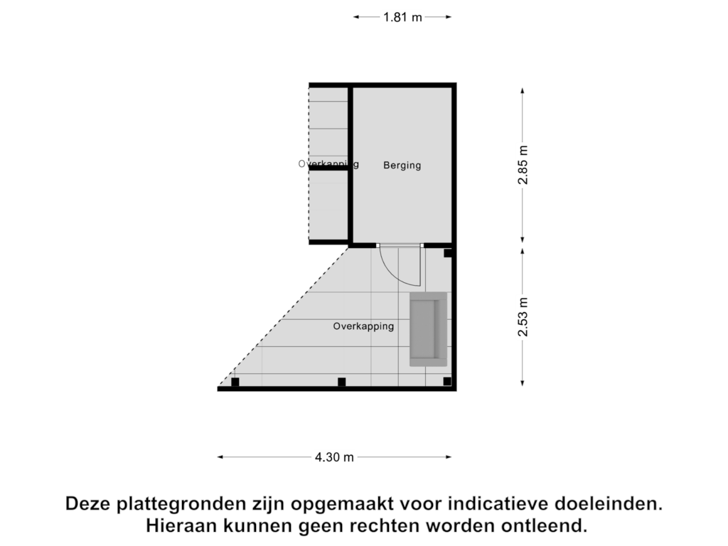 Bekijk plattegrond van Berging van Willy Sluiterstraat 9