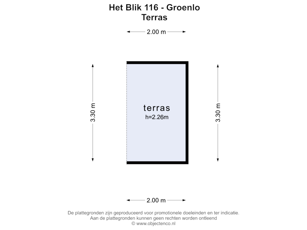 View floorplan of Terras of Het Blik 116