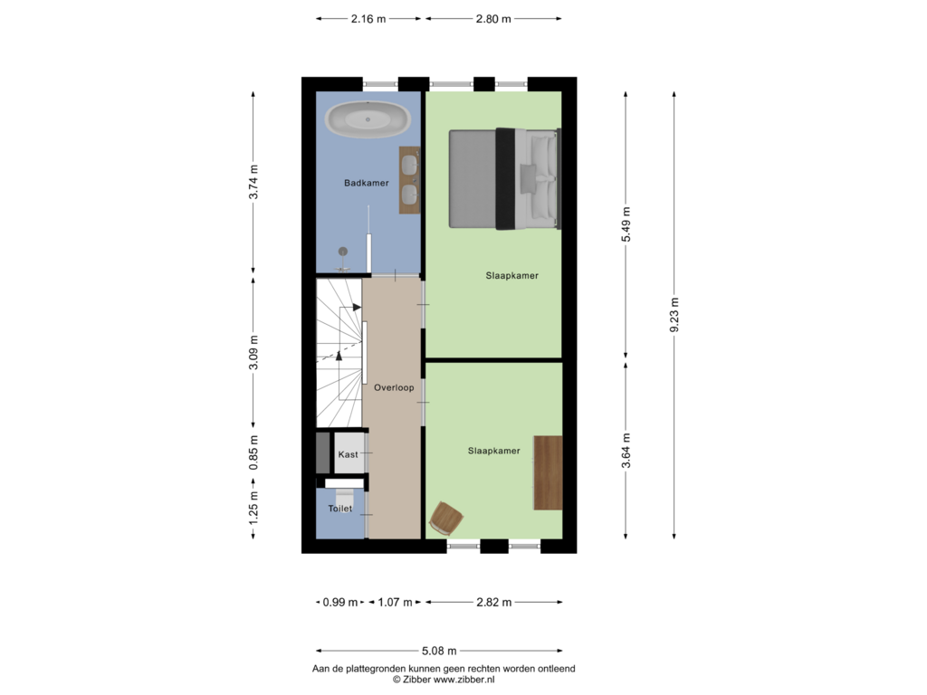 View floorplan of Eerste Verdieping of Heezerweg 329