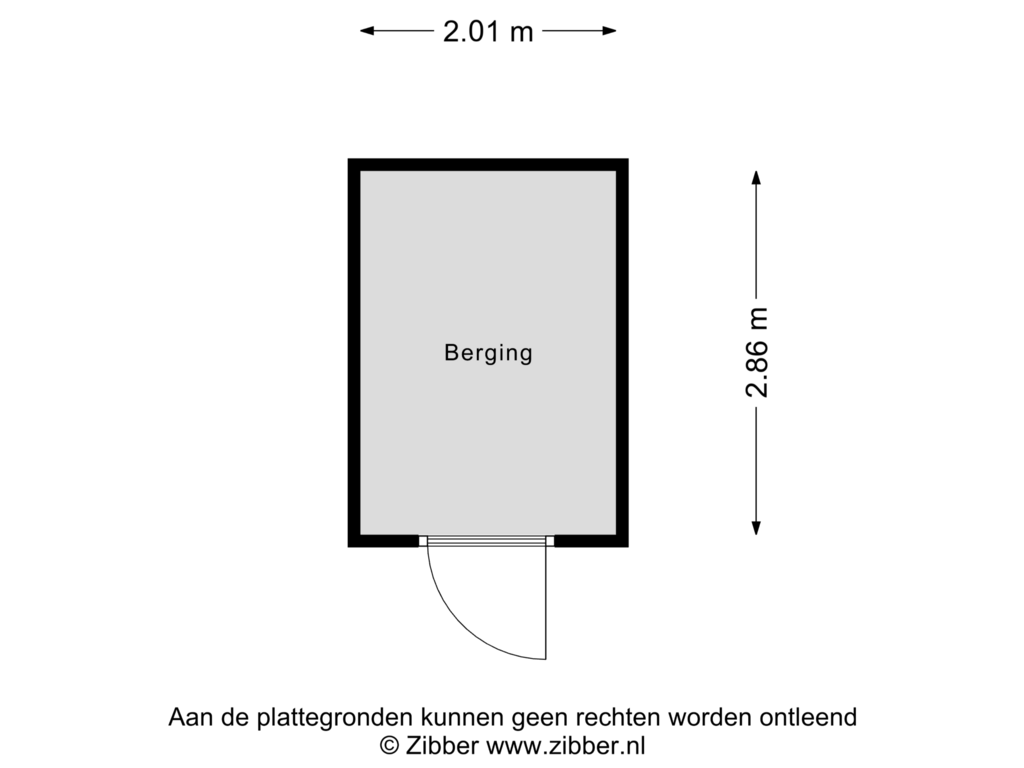 View floorplan of Berging of Heezerweg 329