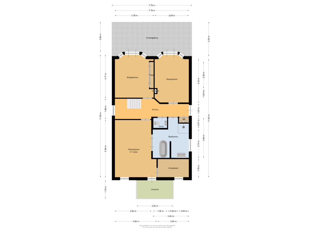 Bekijk plattegrond van Begane grond van Theo van Doesburgstraat 58