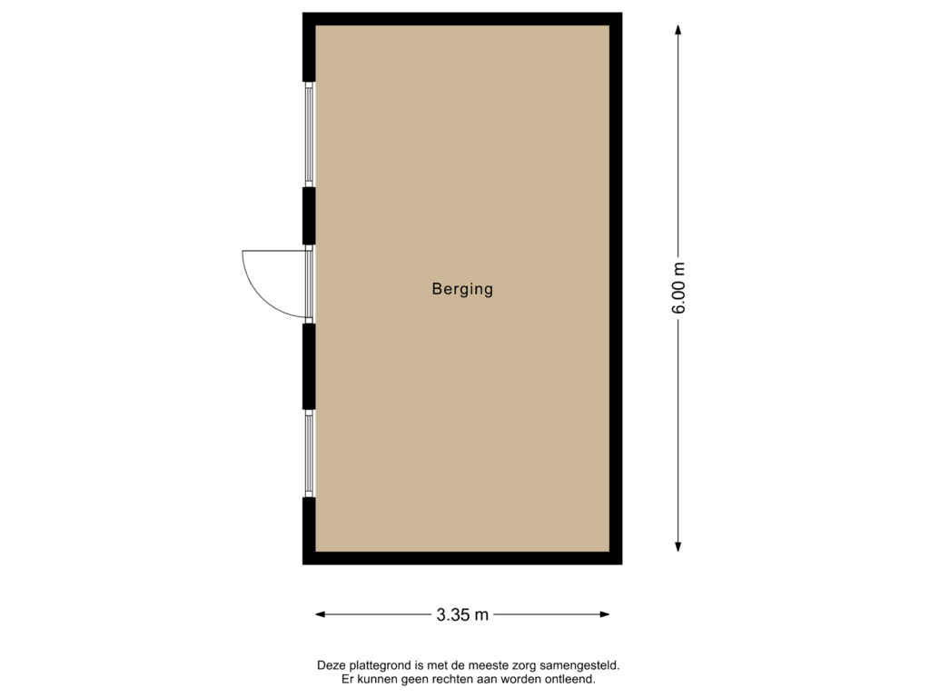 Bekijk plattegrond van Berging van Theo van Doesburgstraat 58