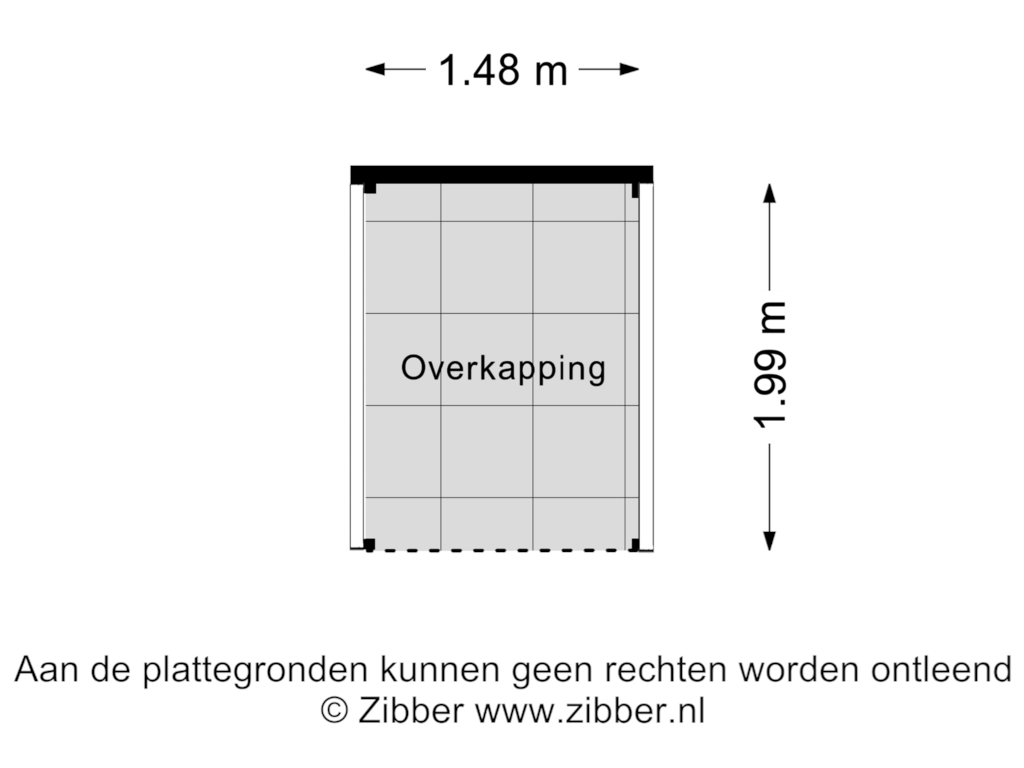 Bekijk plattegrond van Overkapping van Papelaan 45