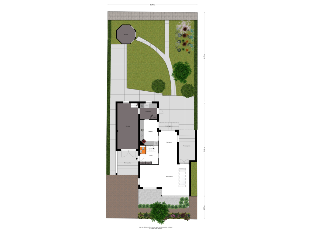 Bekijk plattegrond van Begane Grond Tuin van Schaapskamp 27