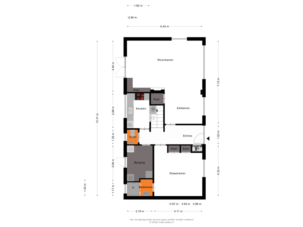 Bekijk plattegrond van Begane Grond van Julianastraat 22