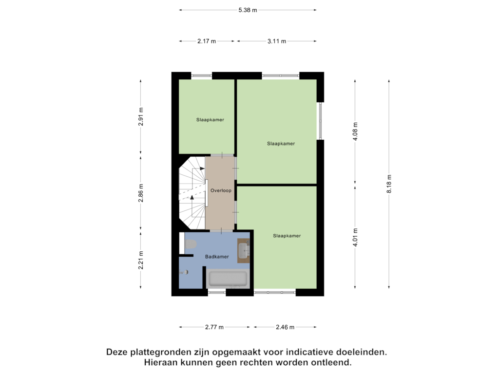 Bekijk plattegrond van Eerste Verdieping van Korrelhoed 44