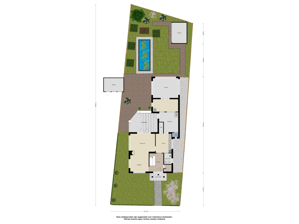 View floorplan of Begane Grond _tuin of Derpsestraat 40