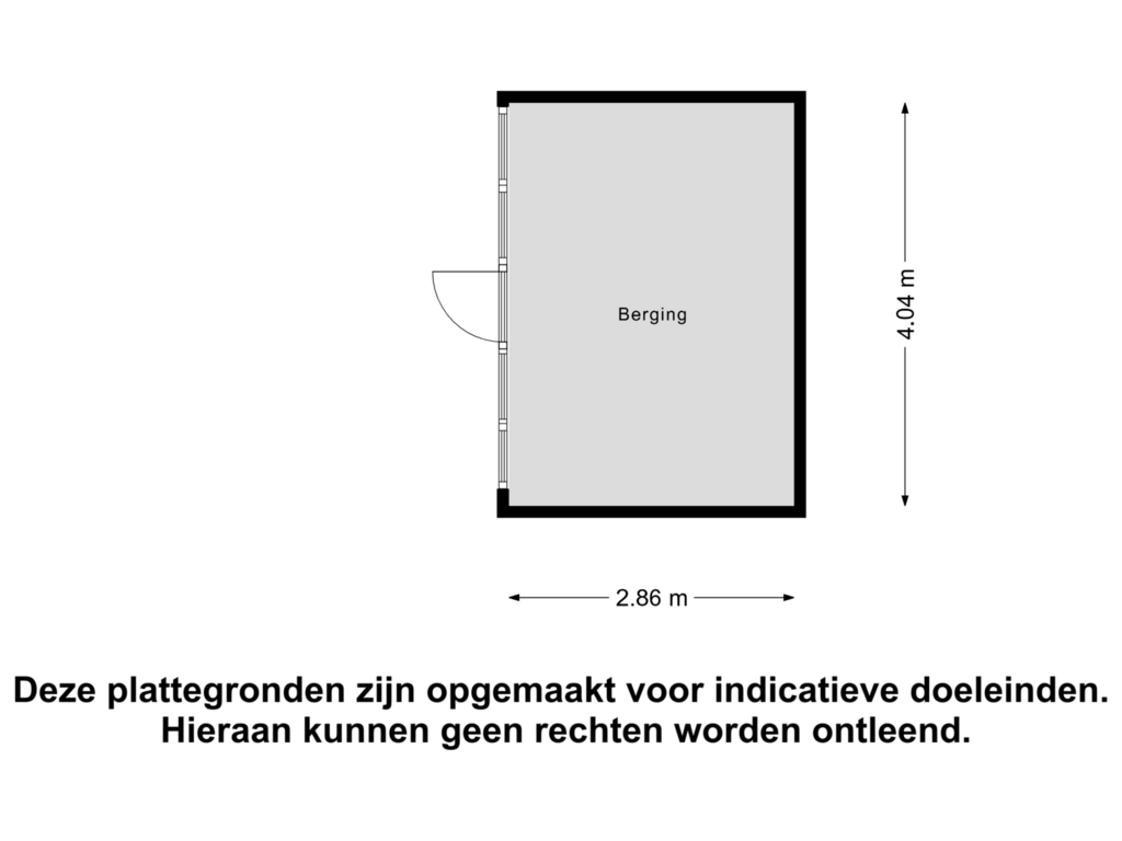 View floorplan of Berging of Derpsestraat 40