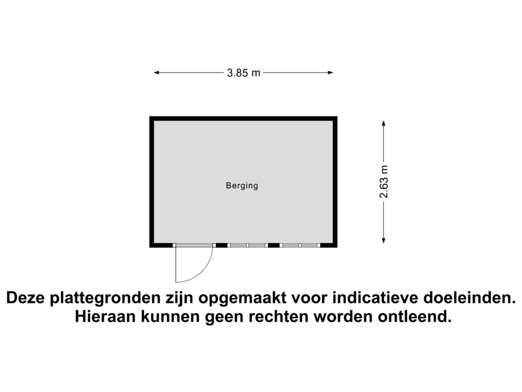 View floorplan of Berging of Derpsestraat 40