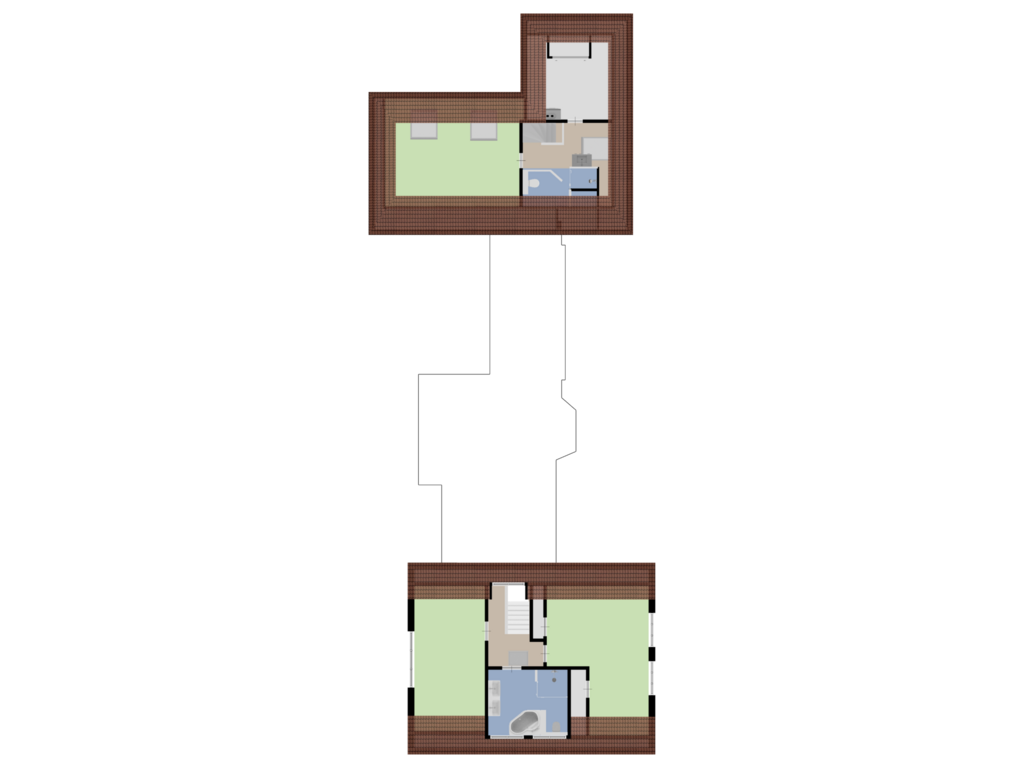 View floorplan of Eerste verdieping of Hogenkampseweg 3