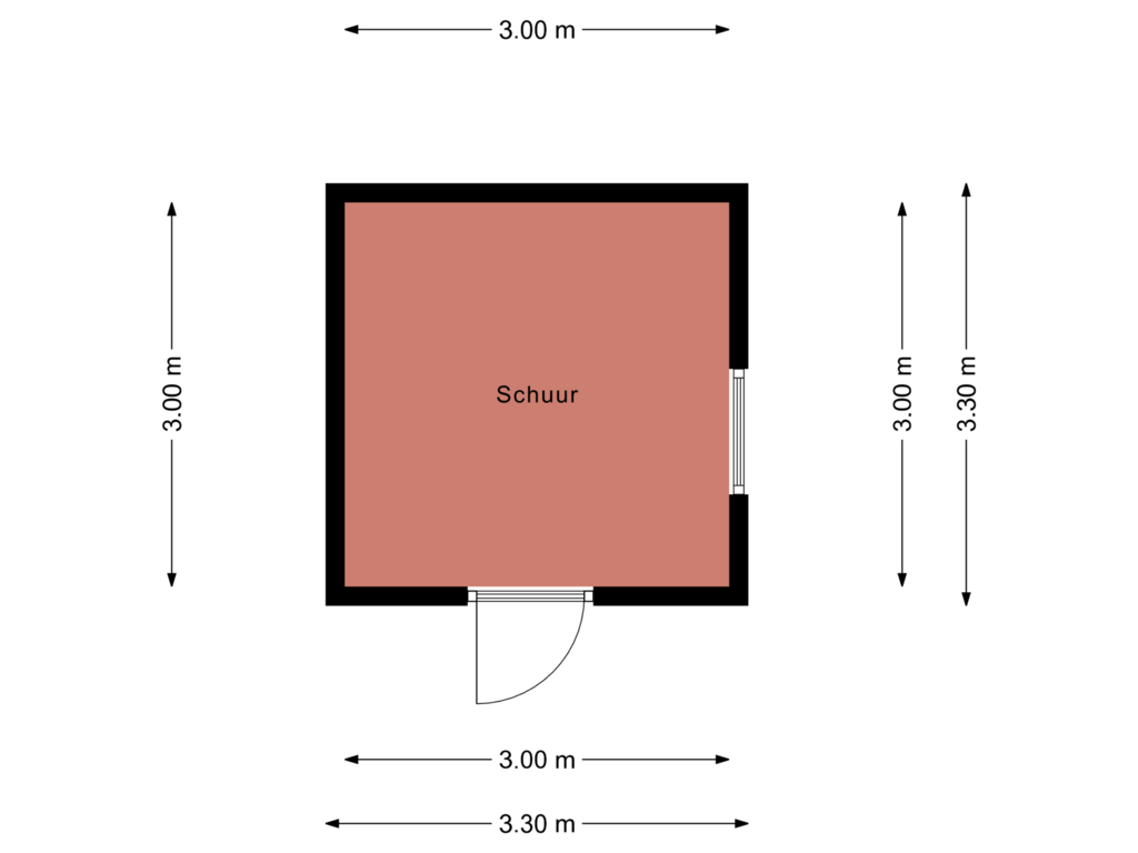 Bekijk plattegrond van Schuur van Molenaarshof 3