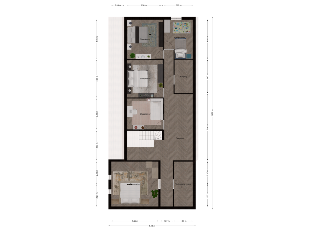 Bekijk plattegrond van Eerste verdieping van Haverterstraat 39