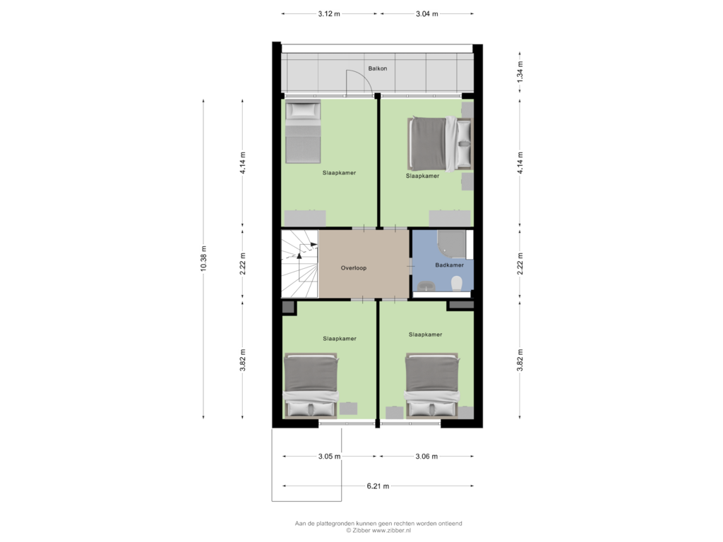 Bekijk plattegrond van Eerste verdieping van Lenningenhof 33