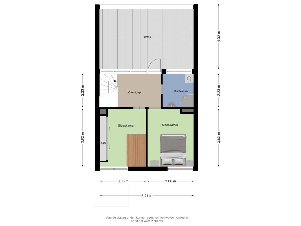 Bekijk plattegrond van Tweede verdieping van Lenningenhof 33