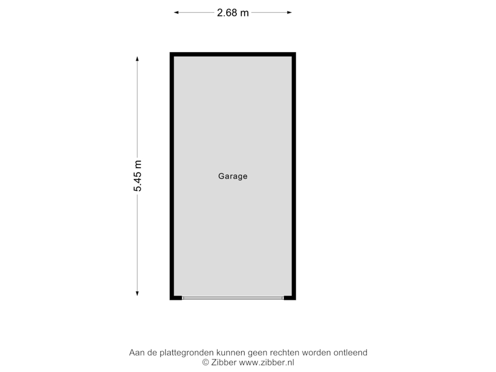 Bekijk plattegrond van Garage van Lenningenhof 33