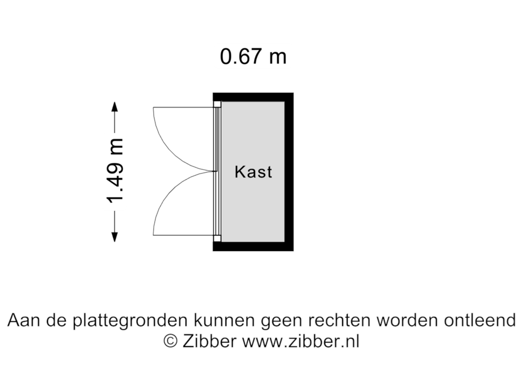 Bekijk plattegrond van Kast van Lenningenhof 33