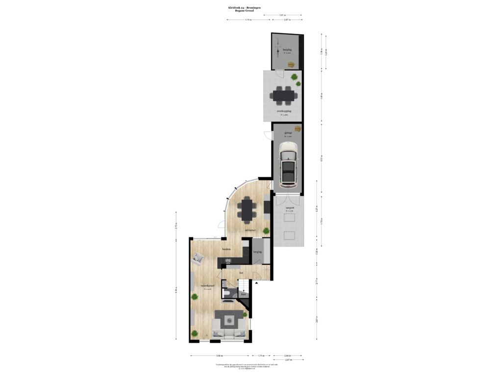 Bekijk plattegrond van Begane Grond van Kleidonk 24