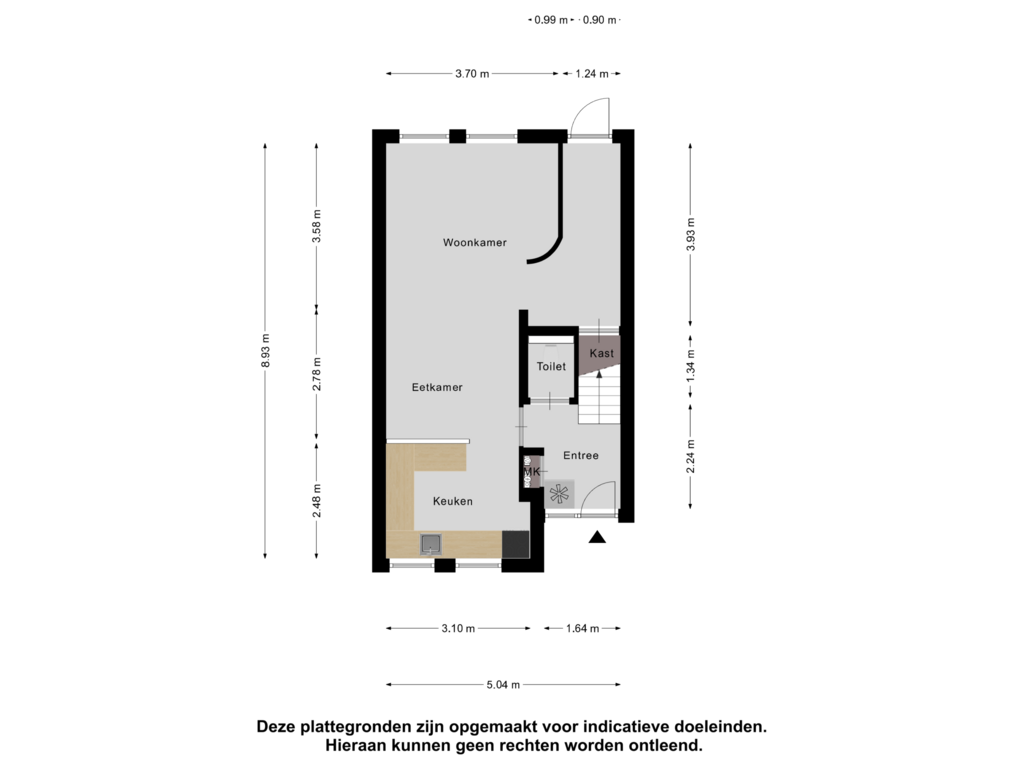 View floorplan of Begane Grond of Elleboog 4