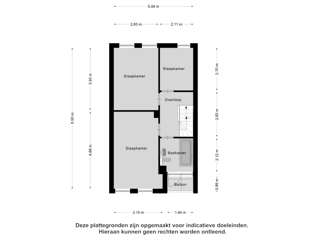 View floorplan of Eerste Verdieping of Elleboog 4