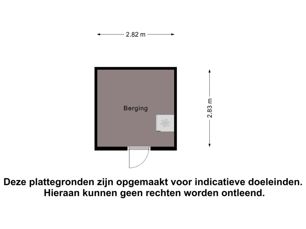 View floorplan of Berging of Elleboog 4