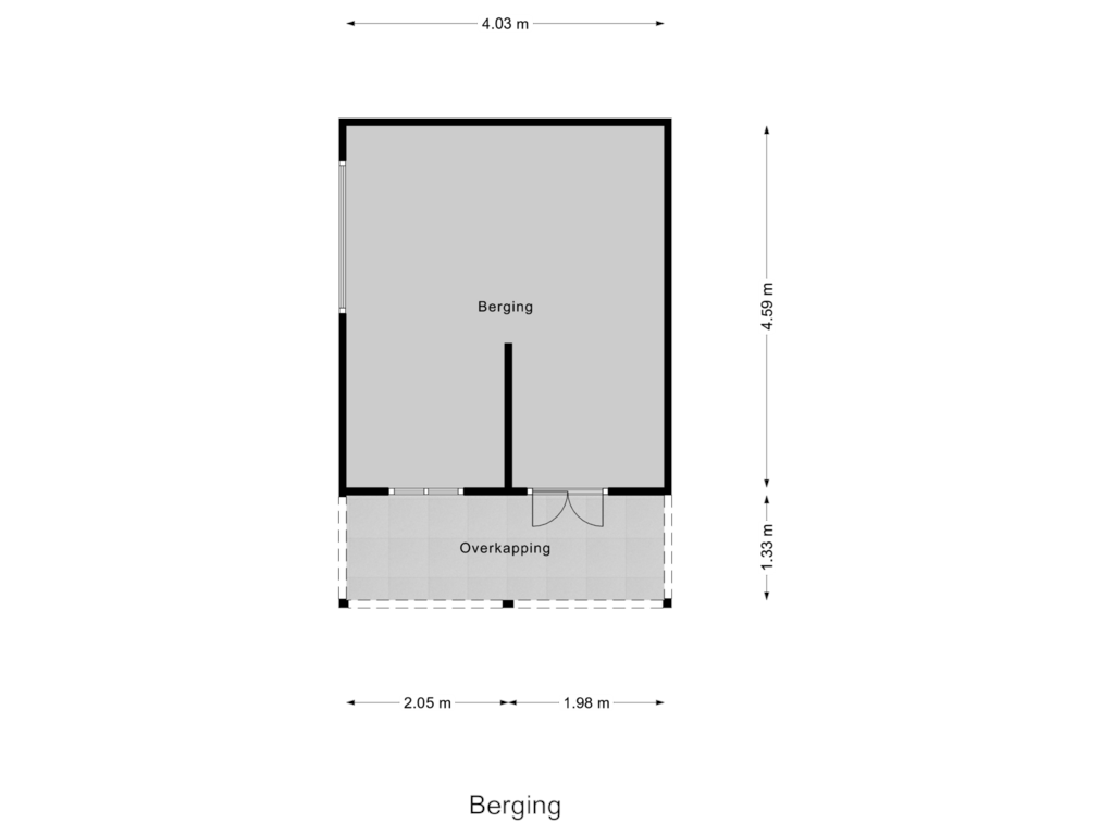 View floorplan of Berging of Buren 14