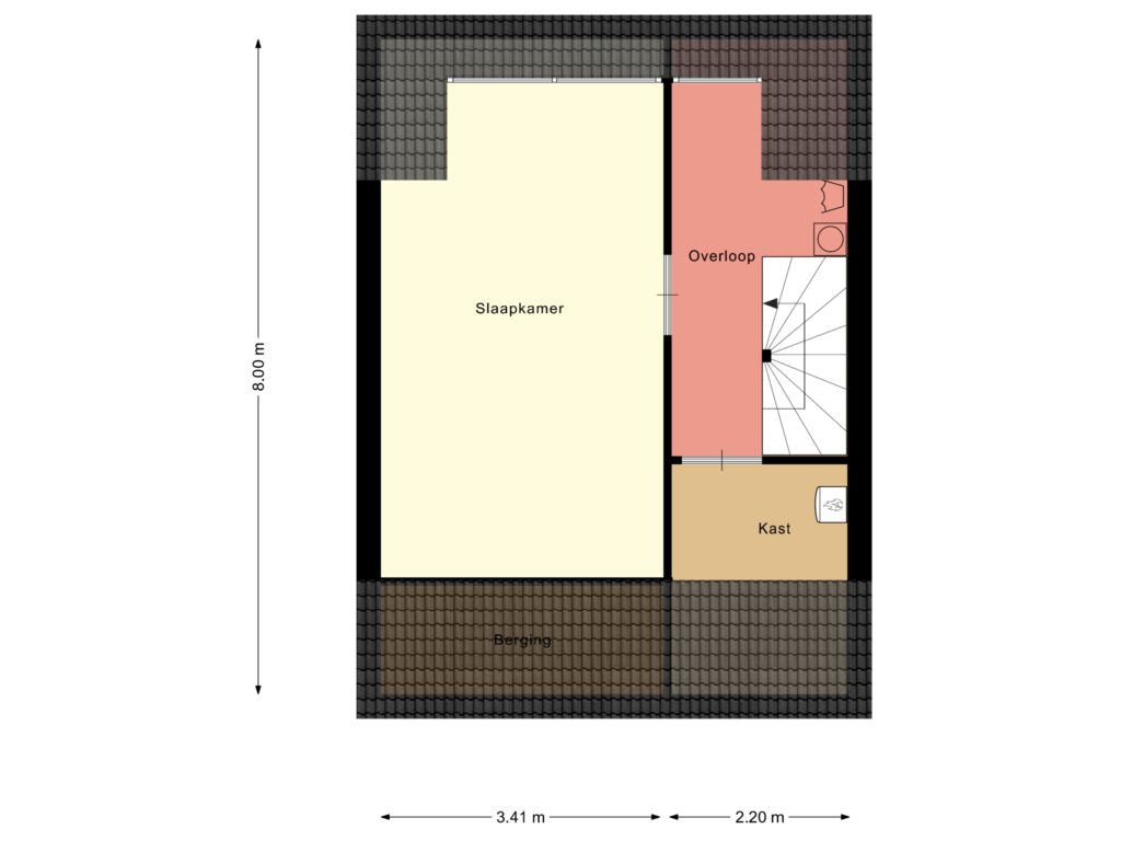 Bekijk plattegrond van 2e verdieping van De Waterlelie 1