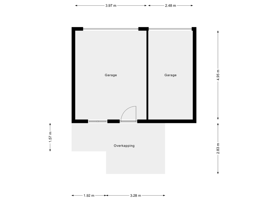 Bekijk plattegrond van Garage van Vughterstraat 258