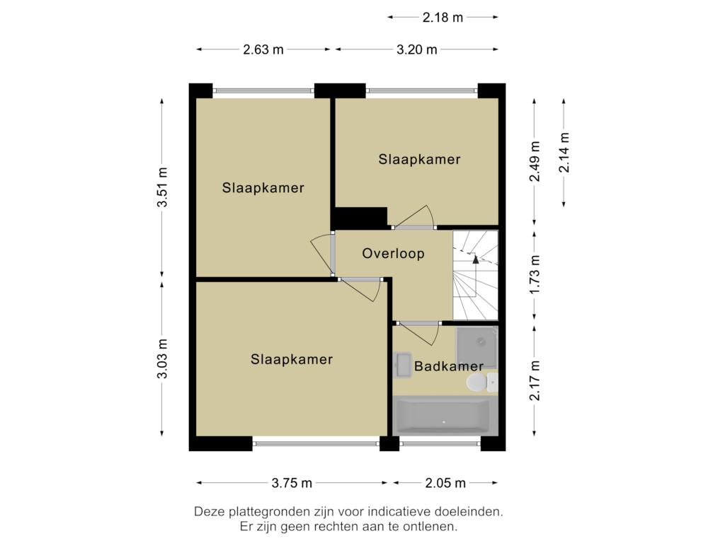 Bekijk plattegrond van 1e Verdieping van Priorhof 8