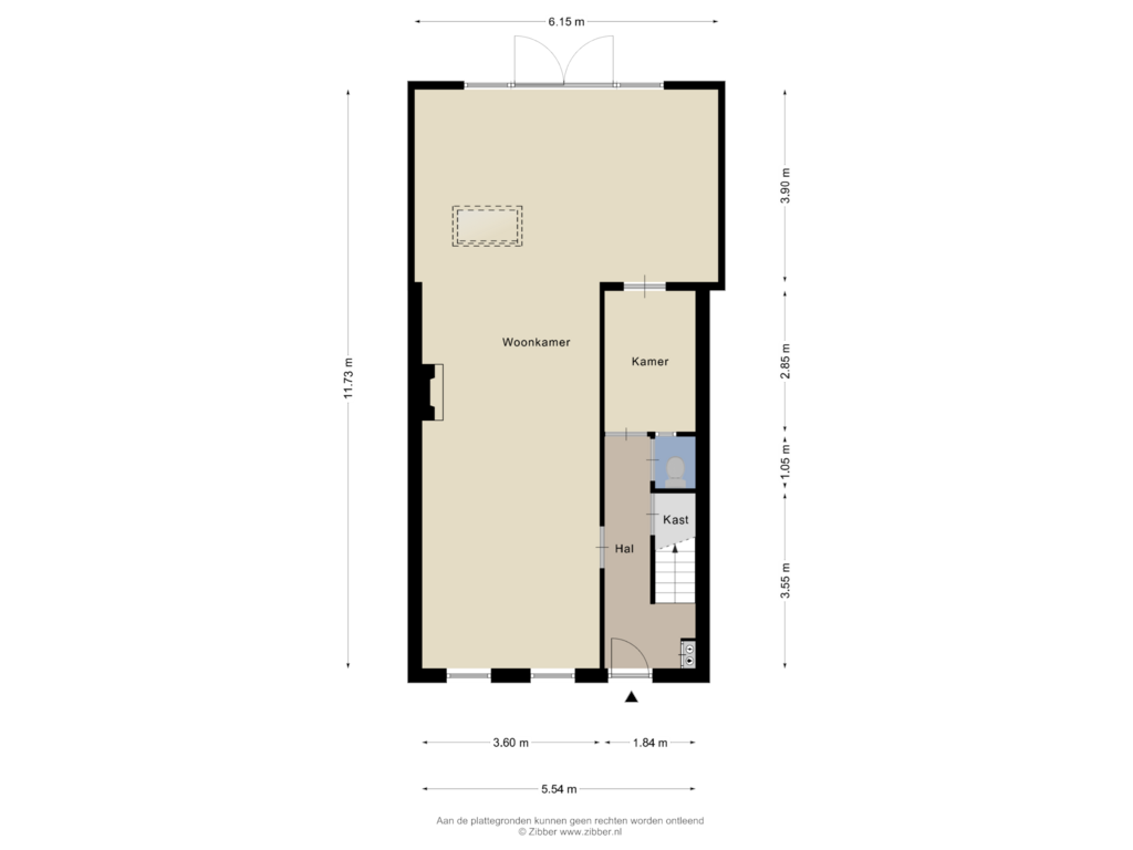 Bekijk plattegrond van Begane grond van Endegeesterstraatweg 18