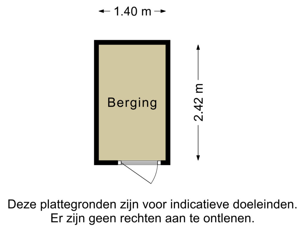 View floorplan of Berging of Geldropseweg 290