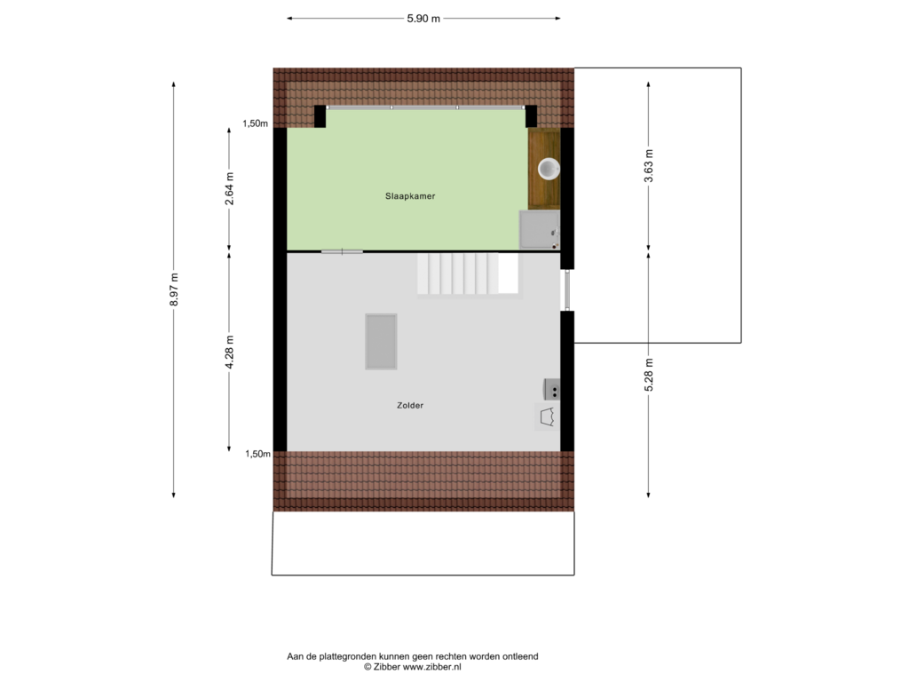 View floorplan of Tweede Verdieping of Gotthardpas 52