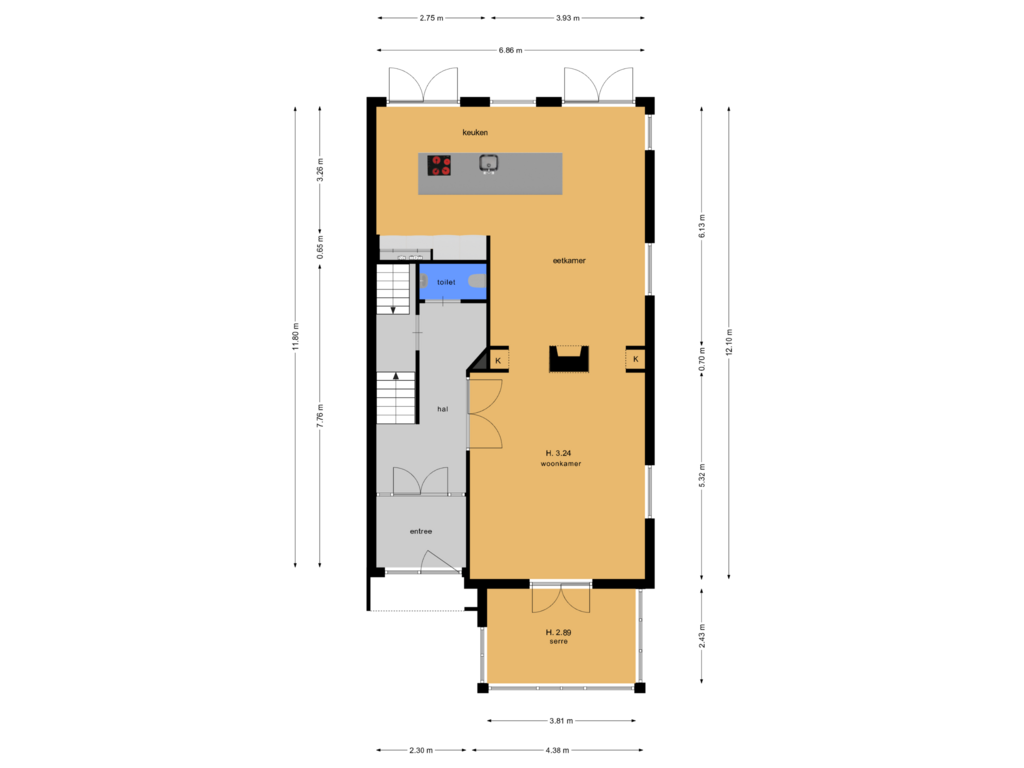 Bekijk plattegrond van BG van Stargardlaan 13